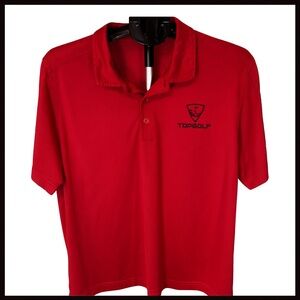 Cutter & Buck Top Golf Logo Red Polo Men's Size XL Short Sleeve